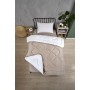 ETE HOMETEX TEK KİŞİLİK LÜX WELSOFT YORGAN SETİ ALENA BEJ 155X215CM 8696474231859